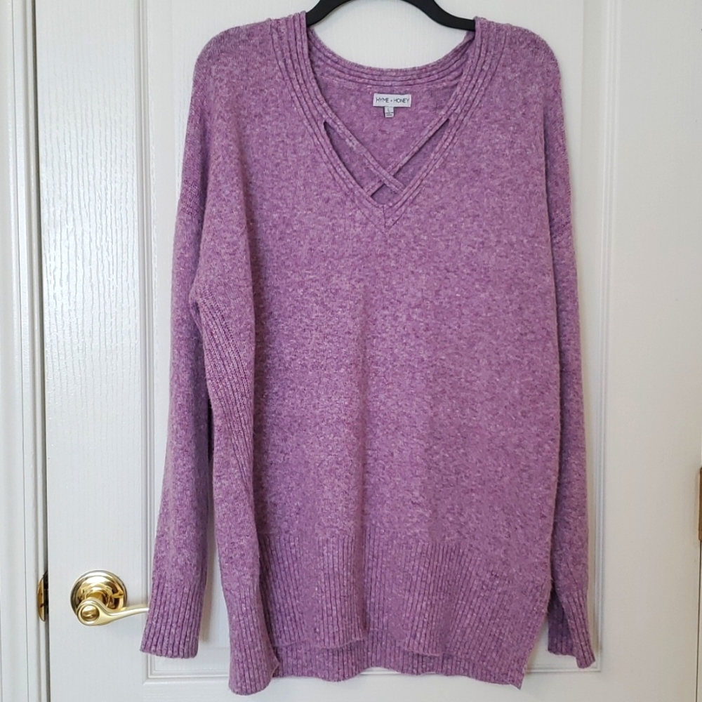 New Pastel Purple Sweater, Sz. Large